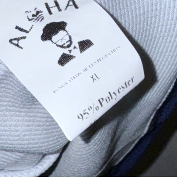 NWT! Aloha Blue Camp Shirt Pocket Sz XL - Picture 4 of 10